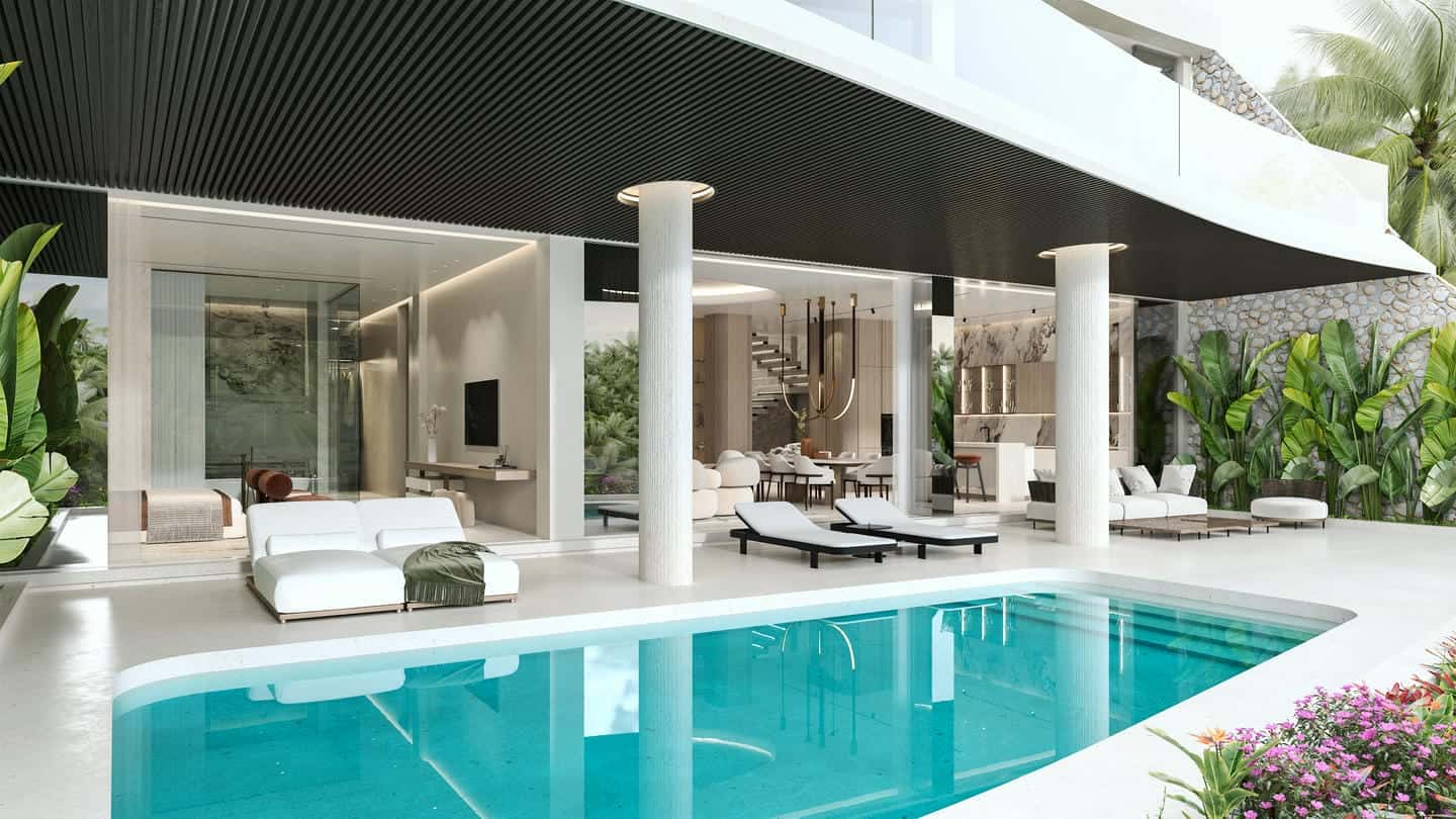 LUXURIOUS MODERN DESIGN 3 BEDROOM VILLA FOR SALE LEASEHOLD IN UBUD BE-1470 